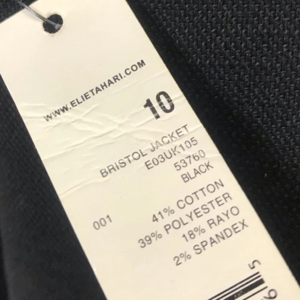 Elie Tahari Tailored Black Bristol Blazer - Picture 4 of 11